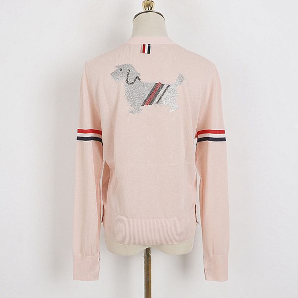 319 2023 spring brand same style sweater short sleeve pink gray blue white v neck cardigan fashion womens clothes womens meiyi20231857, White;black
319 2023 spring brand same style sweater short sleeve pink gray blue white v neck cardigan fashion womens clothes womens meiyi20231857, White;black