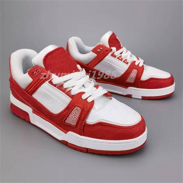 2023 fashion designer trainers shoes luxury brand men women low lace-up casual walking shoes comfortable wear-resisting sneakers 36-44 zm11, White;red
2023 fashion designer trainers shoes luxury brand men women low lace-up casual walking shoes comfortable wear-resisting sneakers 36-44 zm11, White;red