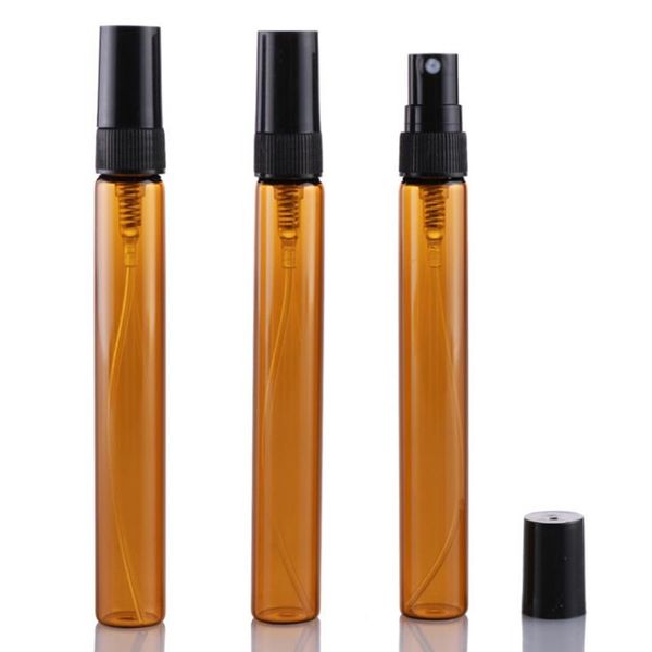 300pcs/lot 10ml amber glass spray bottle empty perfume atomizer with black cap mini sample vials thin glass bottle
300pcs/lot 10ml amber glass spray bottle empty perfume atomizer with black cap mini sample vials thin glass bottle