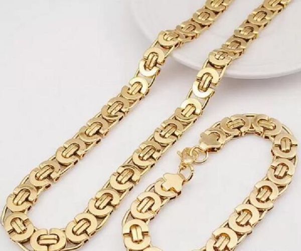 10mm men's 14k gold plated chains jewelry full gold link chain necklace bracelet set, Silver
10mm men's 14k gold plated chains jewelry full gold link chain necklace bracelet set, Silver