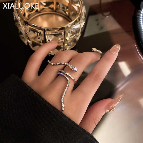 band rings xialuoke hyperbole personality winding snake rings for women fashion bijoux adjustable crystal rings party finger jewelry r717 p2, Silver
band rings xialuoke hyperbole personality winding snake rings for women fashion bijoux adjustable crystal rings party finger jewelry r717 p2, Silver
