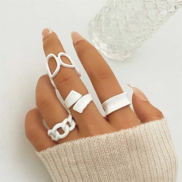 band rings iparam trendy rylic geometric hollow ring set for women bohemian white open adjustable ring 2021 fashion jewelry gift p230411, Silver
band rings iparam trendy rylic geometric hollow ring set for women bohemian white open adjustable ring 2021 fashion jewelry gift p230411, Silver