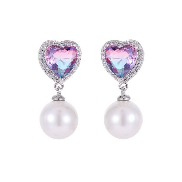 luxury designer pink crystal heart shape stud earrings for women sweet french style purple diamond pearl stud ear rings female ear jewellry, Golden;silver
luxury designer pink crystal heart shape stud earrings for women sweet french style purple diamond pearl stud ear rings female ear jewellry, Golden;silver