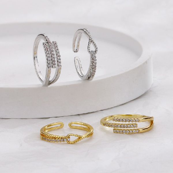 niche geometric open index finger ring female ins tide small broken diamond cross knotted personality ring, Silver
niche geometric open index finger ring female ins tide small broken diamond cross knotted personality ring, Silver