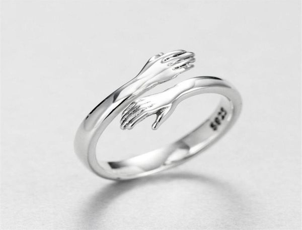 s2032 fashion jewelry romantic love embrace ring ajustable hug ring5327968, Silver
s2032 fashion jewelry romantic love embrace ring ajustable hug ring5327968, Silver