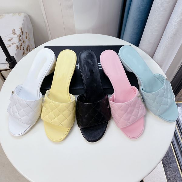 rev lambskin quilted cone heel slippers for women ladies paris branded mules slides gold buckle logo sandals 22p slip on mid block heels pum, Black
rev lambskin quilted cone heel slippers for women ladies paris branded mules slides gold buckle logo sandals 22p slip on mid block heels pum, Black