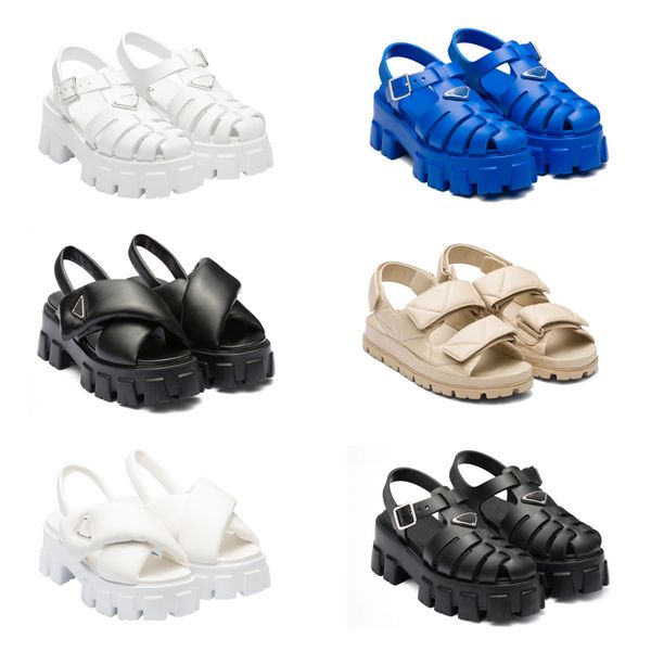 sandals designer woman sandals monolith rubber sandal slippers luxury summer buckle strap patent leather slides classics wide solid loafers, Black
sandals designer woman sandals monolith rubber sandal slippers luxury summer buckle strap patent leather slides classics wide solid loafers, Black