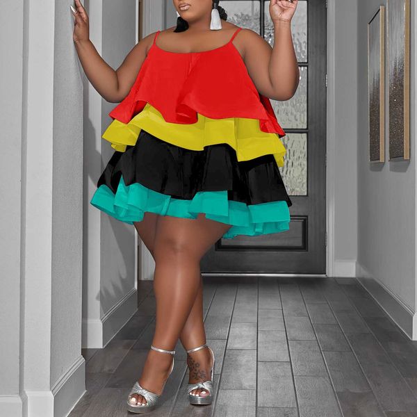 plus size dresses 2023 spring women ruffle loose patchwork design fashion elegant outfit casual luxury gown size evening party 230410, Black
plus size dresses 2023 spring women ruffle loose patchwork design fashion elegant outfit casual luxury gown size evening party 230410, Black