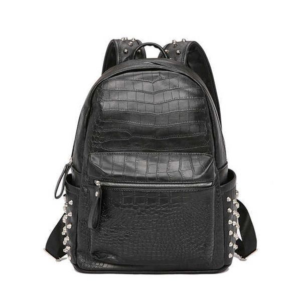 alligator pattern rivet backpack men fashion design computer bag student school bag men's backpack couple bag travel backpack 230411
alligator pattern rivet backpack men fashion design computer bag student school bag men's backpack couple bag travel backpack 230411