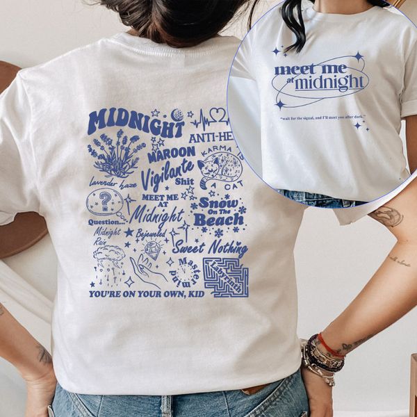 womens tshirt meet me at midnight printed t clothing casual cotton short sleeve o neck tee summer streetwear oversized 230411, White
womens tshirt meet me at midnight printed t clothing casual cotton short sleeve o neck tee summer streetwear oversized 230411, White
