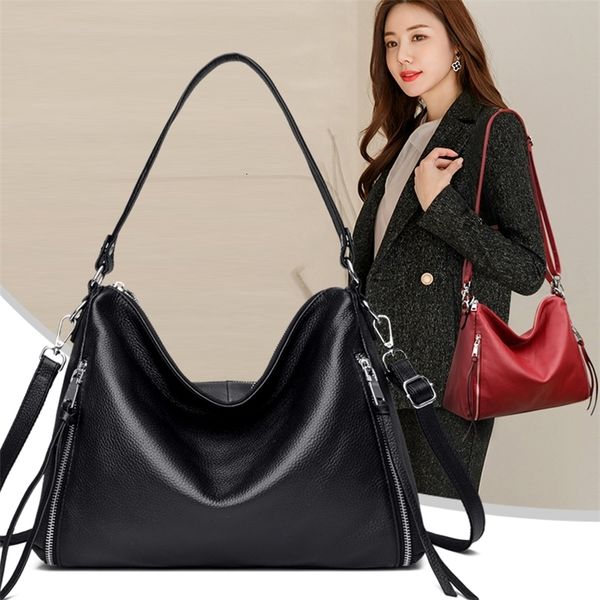 evening bag shoulder luxury natural soft genuine leather women s tote big travel female messenger fashion ladies handbags 230410
evening bag shoulder luxury natural soft genuine leather women s tote big travel female messenger fashion ladies handbags 230410
