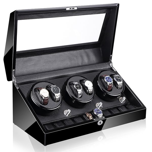 watch winders luxury fashionable es display box that rotatable with led lock 13 slot 7 6 230410, Black
watch winders luxury fashionable es display box that rotatable with led lock 13 slot 7 6 230410, Black