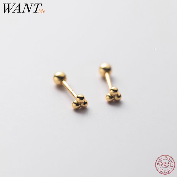 stud wantme 925 sterling silver minimalist three beads statement gold screw stud earrings for women ear bone fashion piercing jewelry 230410, Golden;silver
stud wantme 925 sterling silver minimalist three beads statement gold screw stud earrings for women ear bone fashion piercing jewelry 230410, Golden;silver
