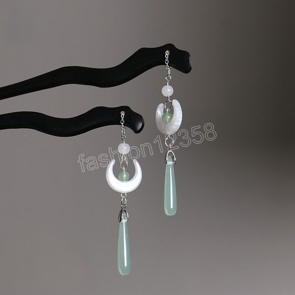 vintage chinese style hanfu hair stick moon tassel hairpin hair chopsticks for woman girls retro headdress hair accessories, Golden;silver
vintage chinese style hanfu hair stick moon tassel hairpin hair chopsticks for woman girls retro headdress hair accessories, Golden;silver