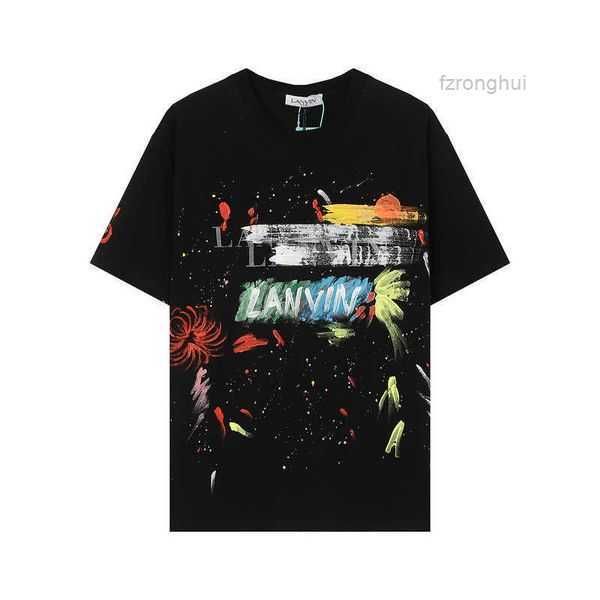 men's t-shirts new lanvin t shirt speckle print loose round neck lavan short sleeve versatile men and women's couple t-shirt fashi, White;black
men's t-shirts new lanvin t shirt speckle print loose round neck lavan short sleeve versatile men and women's couple t-shirt fashi, White;black