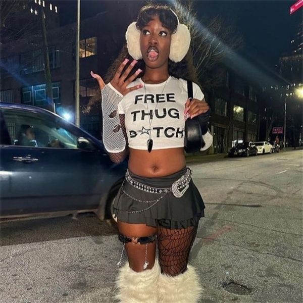 womens tshirt y2k fashion letter print fairy grunge summer egirl white crop slim 2000s streetwear harajuku goth short sleeve tshirts 230410
womens tshirt y2k fashion letter print fairy grunge summer egirl white crop slim 2000s streetwear harajuku goth short sleeve tshirts 230410