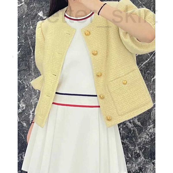 women's fur & faux designer 2023 early spring new tender yellow reduced age wool seven point bubble sleeve jacket coat 8d1t, Black
women's fur & faux designer 2023 early spring new tender yellow reduced age wool seven point bubble sleeve jacket coat 8d1t, Black
