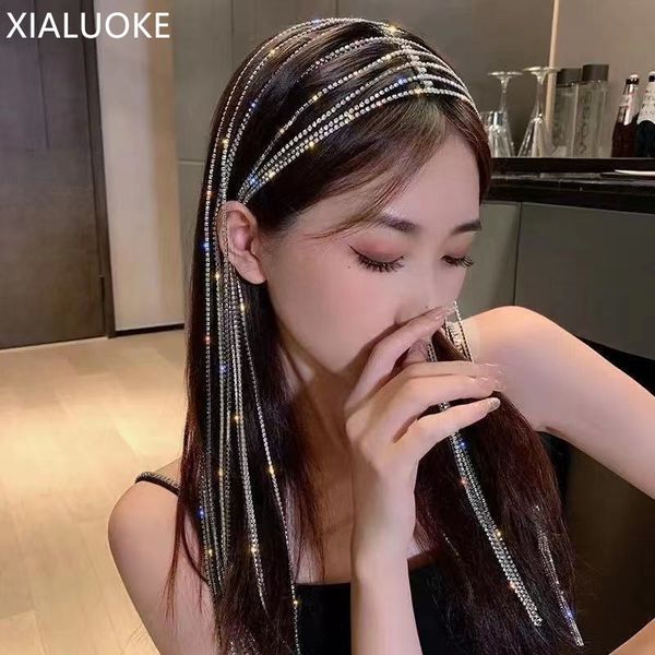 wedding hair jewelry xialuoke fashion tassel multilayer crystal headband for women shining hairclip wedding party hair accessories jewelry 2, Slivery;golden
wedding hair jewelry xialuoke fashion tassel multilayer crystal headband for women shining hairclip wedding party hair accessories jewelry 2, Slivery;golden