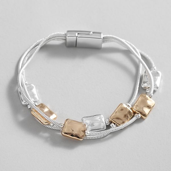 charm bracelets amorcome two tone geometric square beads chain for women multilayer silver color link bangle bracelet jewelry 230411, Golden;silver
charm bracelets amorcome two tone geometric square beads chain for women multilayer silver color link bangle bracelet jewelry 230411, Golden;silver