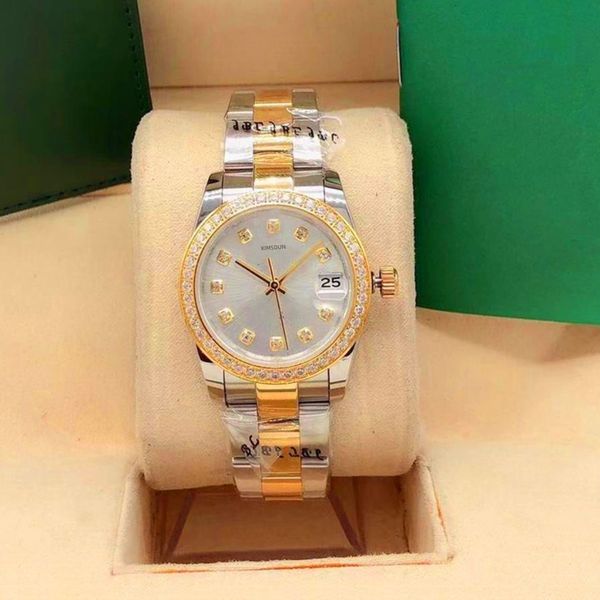 women's designer watch, automatic 31mm, small round drill, fold buckle, waterproof, 316 steel sport watch, Slivery;brown
women's designer watch, automatic 31mm, small round drill, fold buckle, waterproof, 316 steel sport watch, Slivery;brown