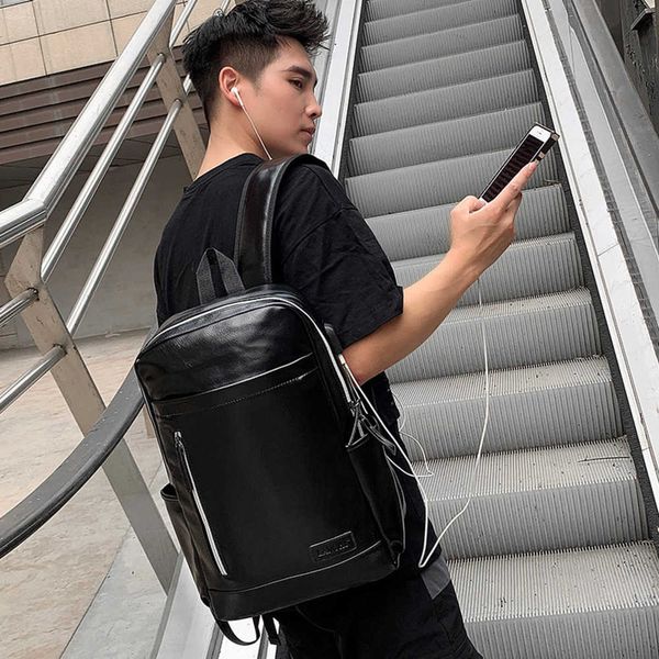 new men's pu leather backpack korean fashion computer bag men's business backpack travel backpack gift formulation 230411
new men's pu leather backpack korean fashion computer bag men's business backpack travel backpack gift formulation 230411