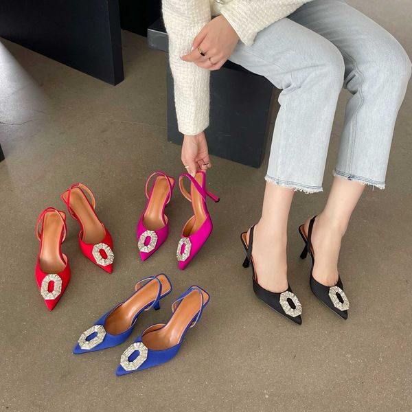 baotou half slippers for women wearing new korean version fairy feng shui diamond pointed shallow mouth back hollow high heel sandals 230411, Black
baotou half slippers for women wearing new korean version fairy feng shui diamond pointed shallow mouth back hollow high heel sandals 230411, Black