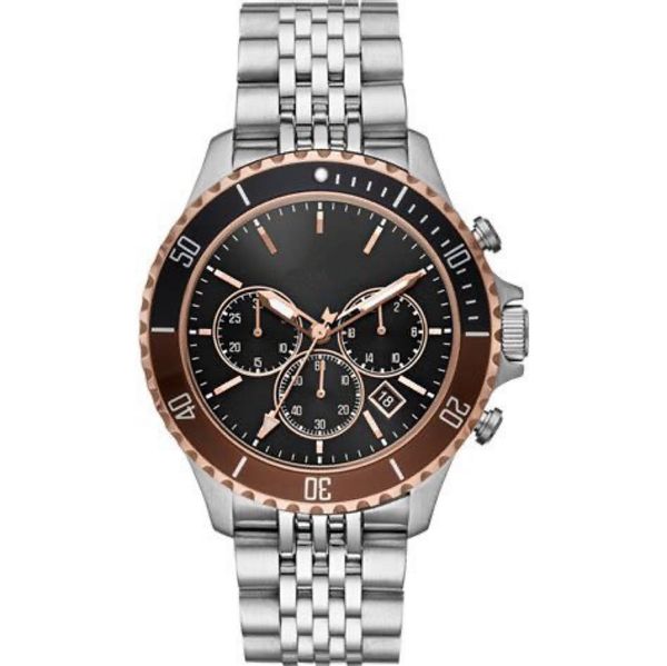 electronic watch men's quartz watch 44mm dial authentic japanese original super sports precision meter time gold stainless steel case 8, Slivery;brown
electronic watch men's quartz watch 44mm dial authentic japanese original super sports precision meter time gold stainless steel case 8, Slivery;brown