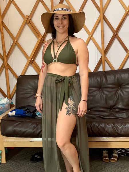 women's swimwear 2023 three pieces with mesh maxi skirt women solid bikini set cover up swimsuit for female beach bathing suits 230411, White;black
women's swimwear 2023 three pieces with mesh maxi skirt women solid bikini set cover up swimsuit for female beach bathing suits 230411, White;black
