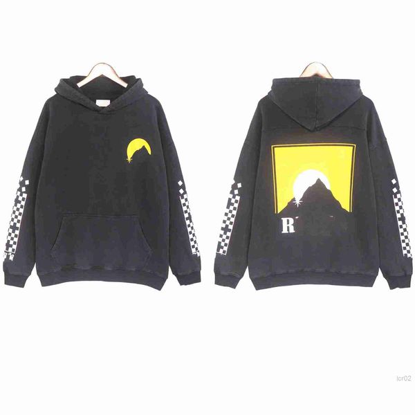 mens hoodie hatless brand designer europe and america rhude new washable old vintage sunset letter print hooded sweater womens high street, Black
mens hoodie hatless brand designer europe and america rhude new washable old vintage sunset letter print hooded sweater womens high street, Black