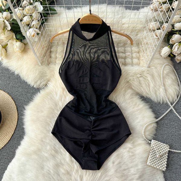 nxy summer mesh spliced bodysuits fashion half high collar transparent short jumpsuits women slim solid rompers 230328, Black;white
nxy summer mesh spliced bodysuits fashion half high collar transparent short jumpsuits women slim solid rompers 230328, Black;white