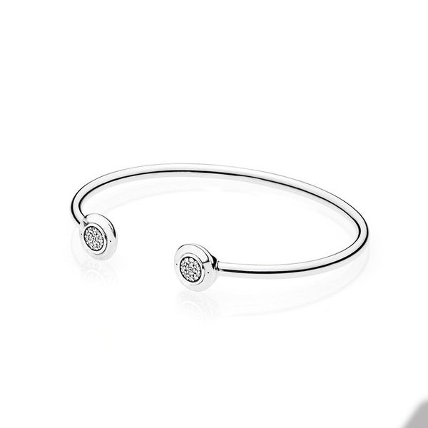 sparkling cz diamond cuff bracelet for pandora 925 sterling silver wedding designer bangle bracelets for women girlfriend gift open bracelet, White
sparkling cz diamond cuff bracelet for pandora 925 sterling silver wedding designer bangle bracelets for women girlfriend gift open bracelet, White