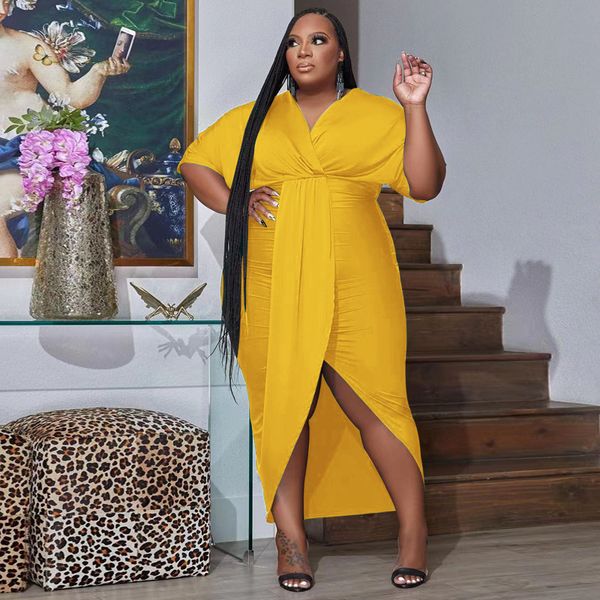 plus size dresses size elegant evening women solid ruffle party female designer fashion outfit 2023 spring casual luxury robe 230410, Black
plus size dresses size elegant evening women solid ruffle party female designer fashion outfit 2023 spring casual luxury robe 230410, Black