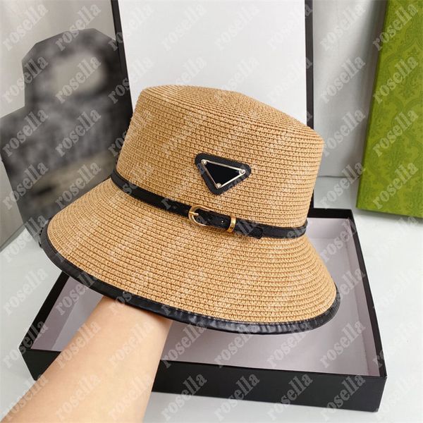 summer straw hat luxury designer bucket hats for womens men fashion flat hat outdoor sun hats beach cap 4 colors, Blue;gray
summer straw hat luxury designer bucket hats for womens men fashion flat hat outdoor sun hats beach cap 4 colors, Blue;gray