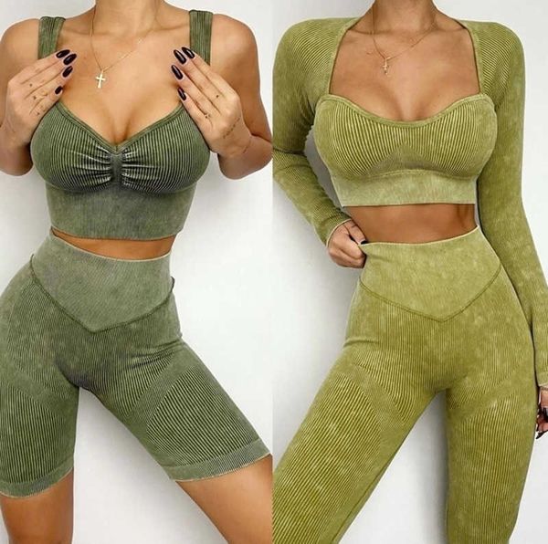 yoga outfits ribbed washed seamless yoga set crop women shirt leggings two piece outfit workout fitness wear gym suit sport sets clothes 221
yoga outfits ribbed washed seamless yoga set crop women shirt leggings two piece outfit workout fitness wear gym suit sport sets clothes 221