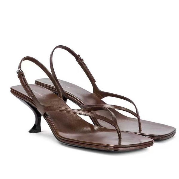 original quality sandals women's single the row genuine leather vintage cat heel clip toe fashion versatile one line buckle square head, Black
original quality sandals women's single the row genuine leather vintage cat heel clip toe fashion versatile one line buckle square head, Black