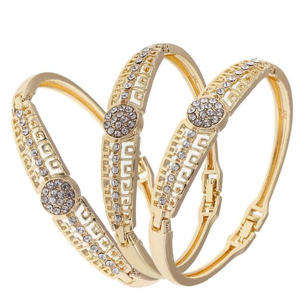 bangle sunspicems gold color arabic bracelet bangle crystal women charm bracelet set dubai muslim wedding jewelry morocco bridal gift w0410, Black
bangle sunspicems gold color arabic bracelet bangle crystal women charm bracelet set dubai muslim wedding jewelry morocco bridal gift w0410, Black
