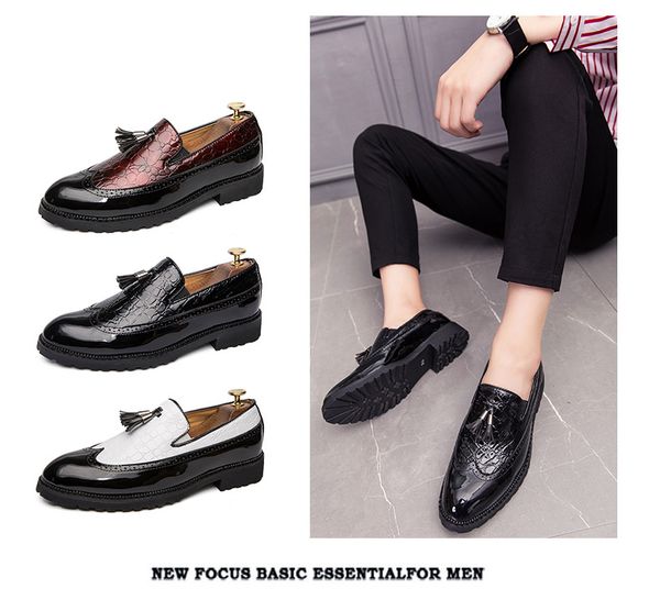 men business shoes slip on party men shoes comfortable pu leather shoes for man wedding dress shoes for male zapatos hombre eu38-47, Black
men business shoes slip on party men shoes comfortable pu leather shoes for man wedding dress shoes for male zapatos hombre eu38-47, Black