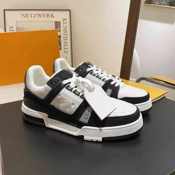casual shoes designer sneakers men classic vintage trainers leather mesh shoe combination large sole printing women sneaker, Black
casual shoes designer sneakers men classic vintage trainers leather mesh shoe combination large sole printing women sneaker, Black