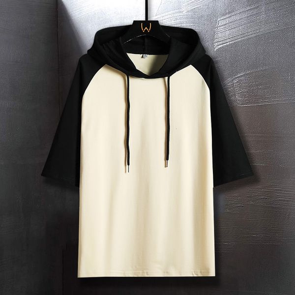 men s t shirts summer hoodies short sleeve sweatshirts fashion clothing patchwork streetwear outwear 230410, White;black
men s t shirts summer hoodies short sleeve sweatshirts fashion clothing patchwork streetwear outwear 230410, White;black