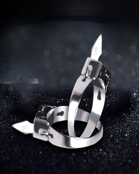 stainless steel ring geometrically simple hidden blade self defense adjustable open ring silver couple titanium steel ring3841878, Golden;silver
stainless steel ring geometrically simple hidden blade self defense adjustable open ring silver couple titanium steel ring3841878, Golden;silver