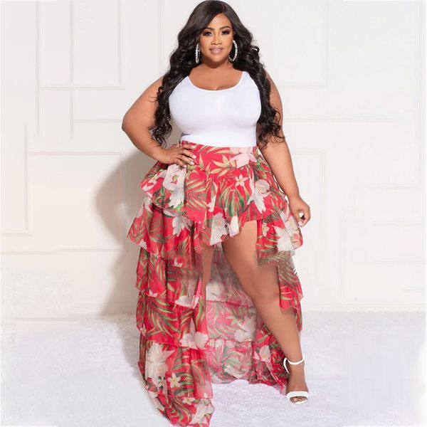 plus size dresses size two piece set sleeveless floral ruffle skirt female luxury party dress korean style outfit 2023 summer casual sets 23, Black
plus size dresses size two piece set sleeveless floral ruffle skirt female luxury party dress korean style outfit 2023 summer casual sets 23, Black