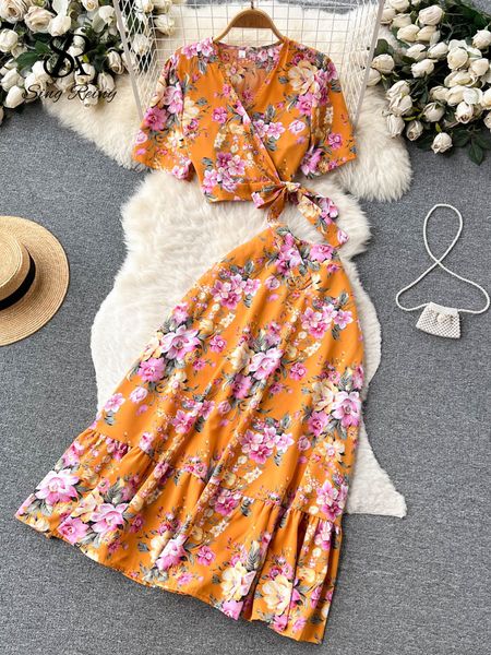 two piece dress singreiny summer printed beach twopiece lace lastic waist long leather street outfit holiday chiffon polo suit 230410, White
two piece dress singreiny summer printed beach twopiece lace lastic waist long leather street outfit holiday chiffon polo suit 230410, White