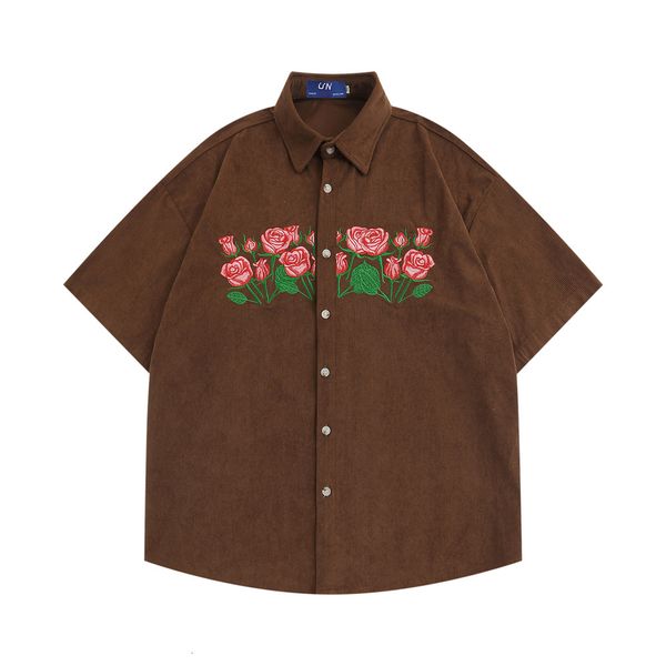 men's casual shirts dark icon floral embroidery corduroy shirts men women summer casual men's shirt male brown blue 230410, White;black
men's casual shirts dark icon floral embroidery corduroy shirts men women summer casual men's shirt male brown blue 230410, White;black
