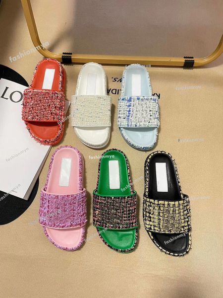 designer luxury women sandals lady straw woven tweed mop slippers slip on flats wedge low heels beach mule rubber slides platforms slider, Black
designer luxury women sandals lady straw woven tweed mop slippers slip on flats wedge low heels beach mule rubber slides platforms slider, Black