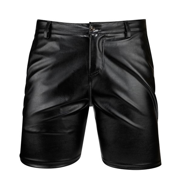 men s shorts thoshine brand summer men leather elastic short pants male fashion pu faux 220410, White;black
men s shorts thoshine brand summer men leather elastic short pants male fashion pu faux 220410, White;black