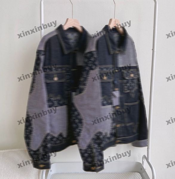 xinxinbuy men designer coat jacket tie dye letter jacquard panelled pockets denim 1854 long sleeve women blue black khaki red gray m-3xl, Black;brown
xinxinbuy men designer coat jacket tie dye letter jacquard panelled pockets denim 1854 long sleeve women blue black khaki red gray m-3xl, Black;brown