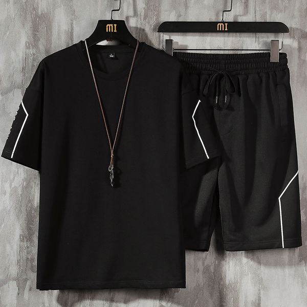 men's tracksuits male summer casual short sleeve and pants suits t shirt set sports running streetwear tshirts 230411, Gray
men's tracksuits male summer casual short sleeve and pants suits t shirt set sports running streetwear tshirts 230411, Gray