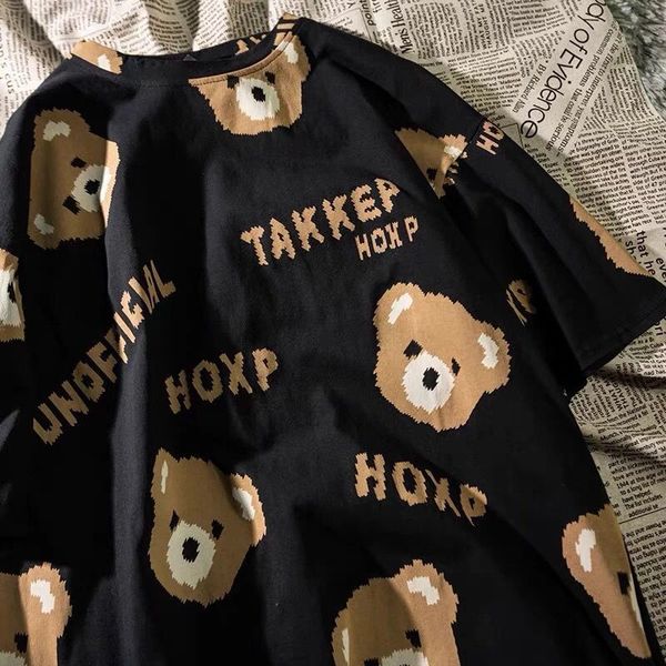 men's tshirts kawaii bear full printed tiedye harajuku casual shortsleeved tshirt female letters loose oversized halfsleeved tee 230411, White;black
men's tshirts kawaii bear full printed tiedye harajuku casual shortsleeved tshirt female letters loose oversized halfsleeved tee 230411, White;black