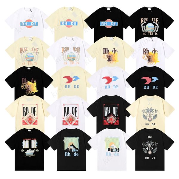 summer rhude t shirt mens designer tshirts casual man womens tees short sleeves men hip hop clothes, White;black
summer rhude t shirt mens designer tshirts casual man womens tees short sleeves men hip hop clothes, White;black