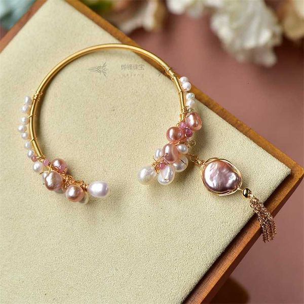 fashion design jewelry natural freshwater pearl color dazzling shaped small drop winding bracelet 14k gold wind, Black
fashion design jewelry natural freshwater pearl color dazzling shaped small drop winding bracelet 14k gold wind, Black